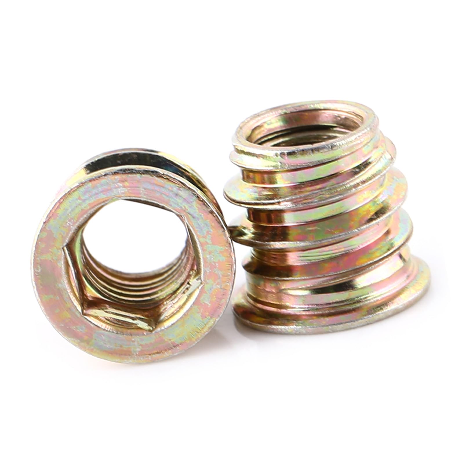Wakects Heks Drive Naker, 20pc Trwały nakrętkę Wkładki do Drewna do Obróbki Drewna (M8*13 mm)