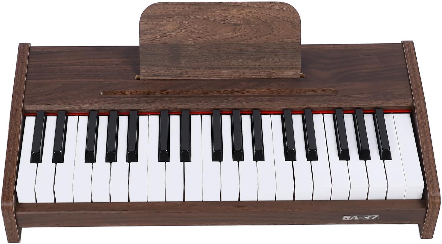 Tastiera Elettronica A 37 Tasti, Tastiera per Pianoforte per Bambini Compatta E Leggera con Finitura Effetto Legno, Strumento Musicale Educativo Giocattolo A 3 Ottave per Principianti Ed Es