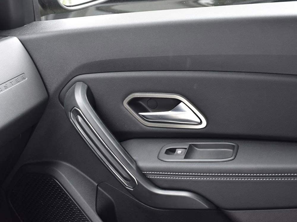 Car Matte Interior Inner Door Handle Bowl Cover Trim 4pcs for Renault Dacia Duster 2018-2021