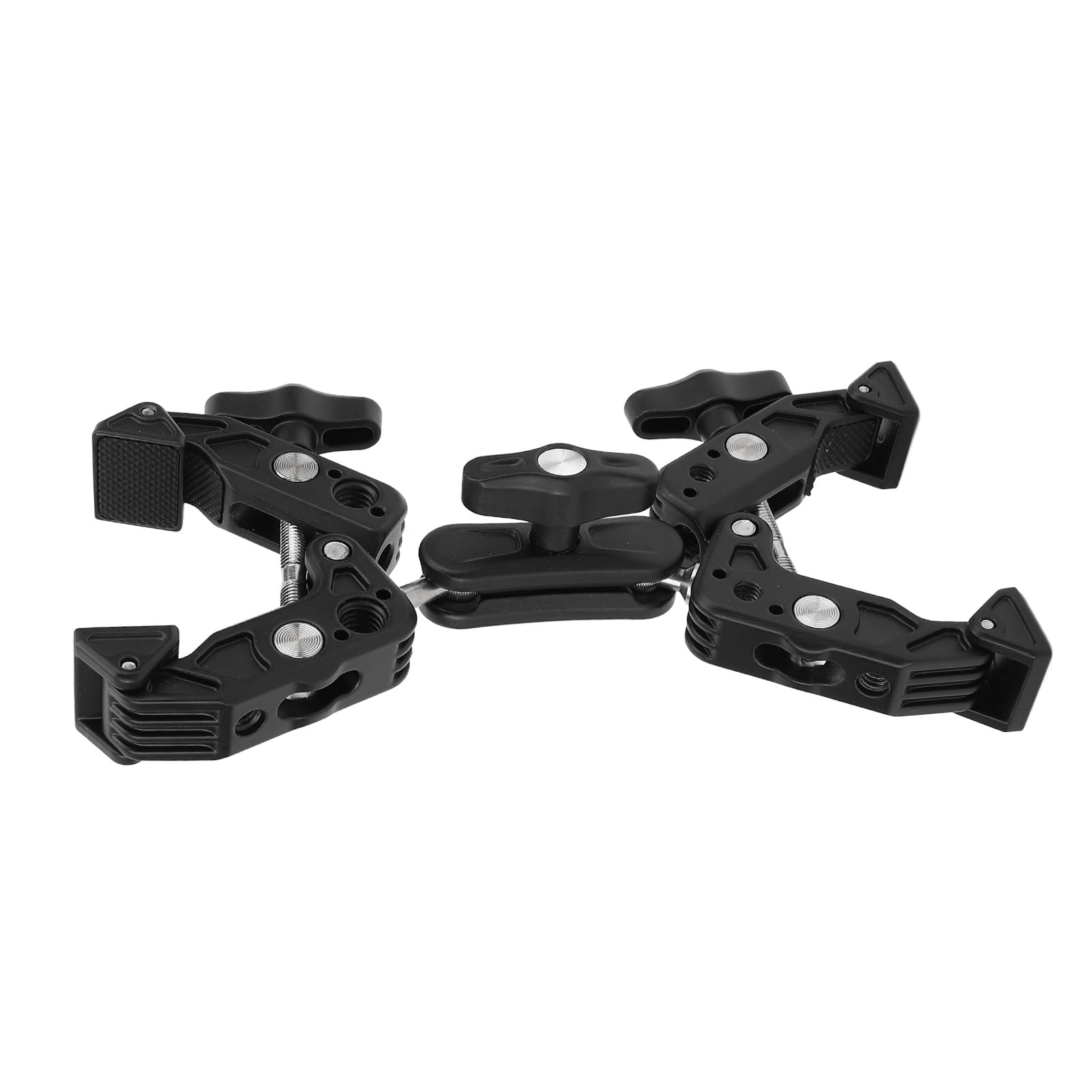 Podwójny uchwyt Super Clamp Mocowanie kamery ze stopu aluminium Adapter zaciskowy z głowicą kulową z interfejsem 1/4 3/8 cala do monitora Oświetlenie LED Profesjonalny sprzęt