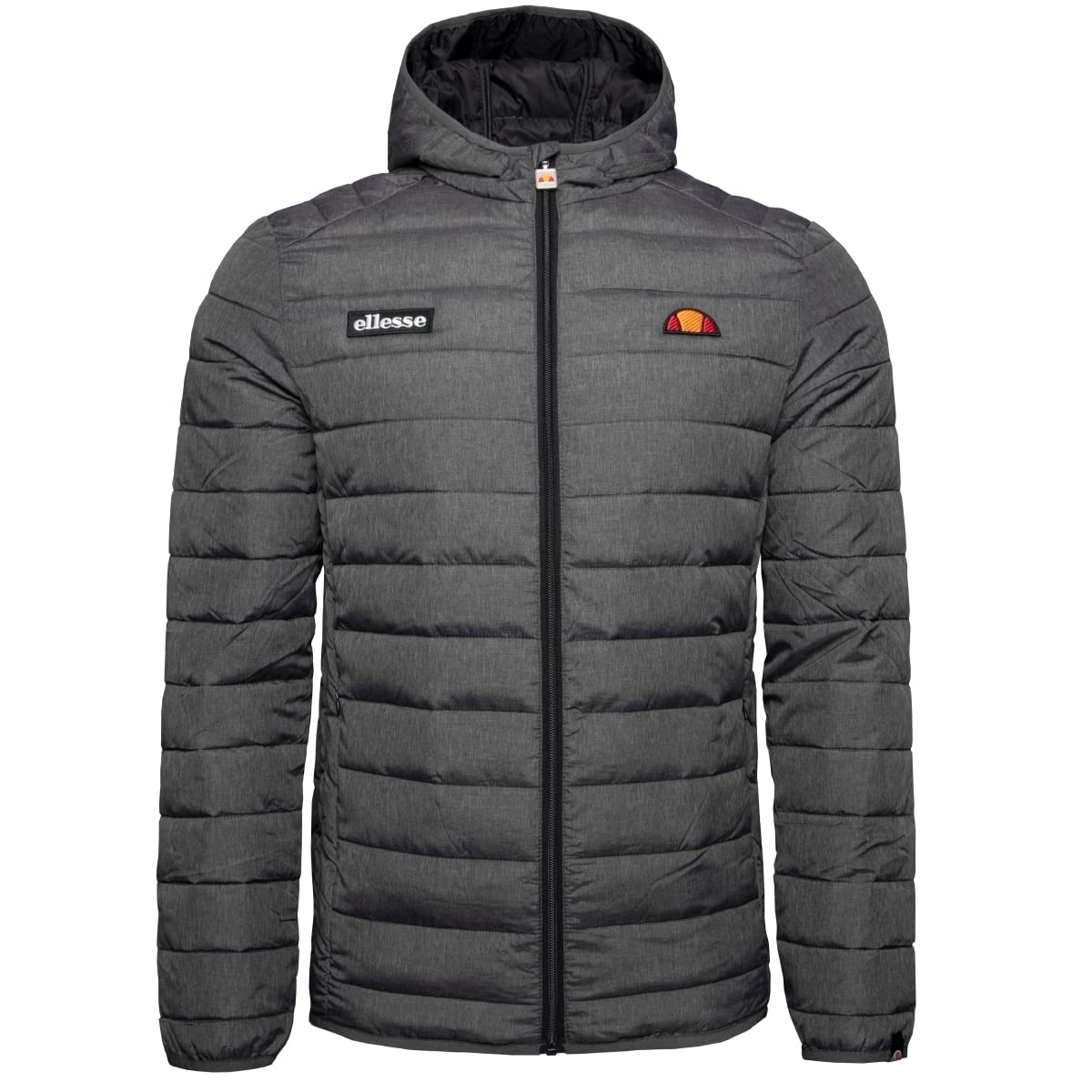 ellesse Men's Lombardy Padded Jacket - Dark Grey Marl, M