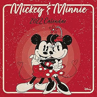 Disney Mickey Mouse & Minnie Mouse Calendar 2022 - Month to a View Planner 30cm x 30cm - Official Merchandise