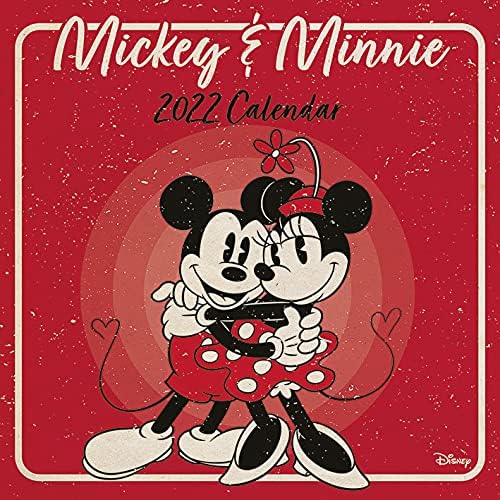 Disney Mickey Mouse & Minnie Mouse Calendar 2022 - Month to a View Planner 30cm x 30cm - Official Merchandise