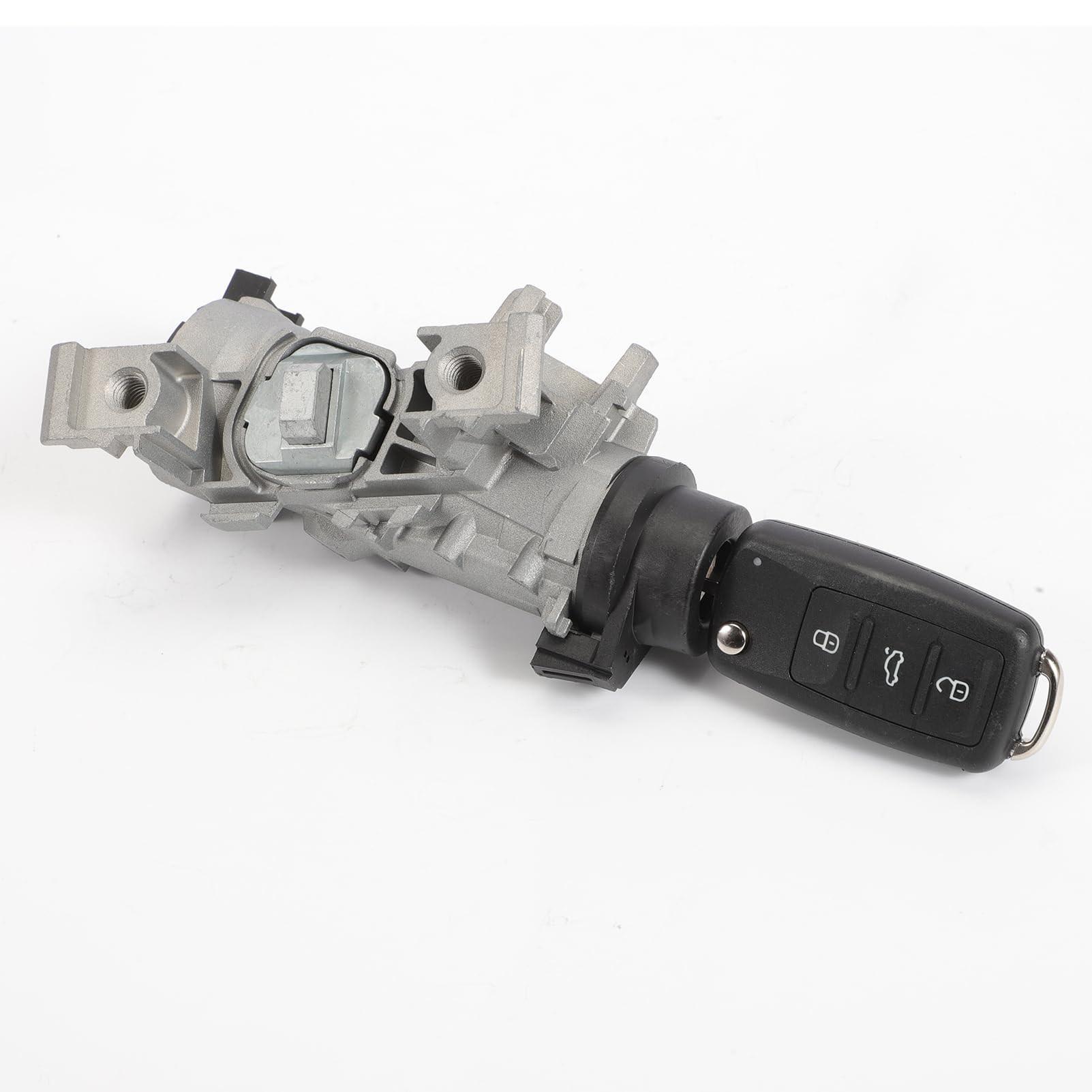 Interruptor de encendido + 1 llave de control remoto para A3 Q3 TT Seat Altea León Beetle Golf 5 Bloqueo de dirección Carcasa de bloqueo de dirección 1K0905851B 1K0905865