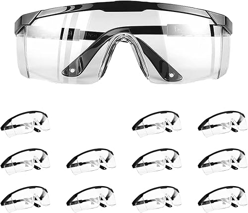 PETLESO - Lentes de seguridad para gafas de protección y protección contra salpicadura de escombros tipo googles para laboratorio de trabajo