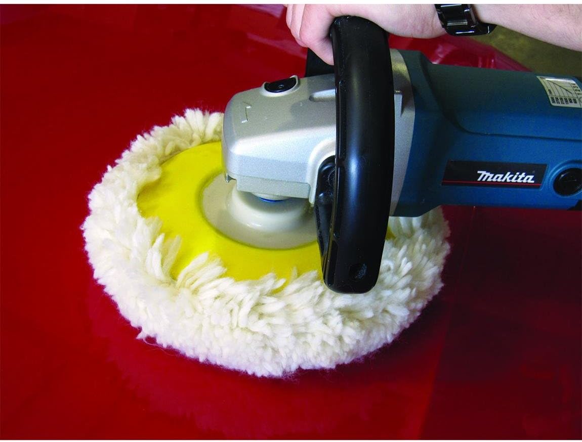 Wizards Finish Cut Compound with Finish Cut Buffing Pad Bundle - evels Scratches and Brightens Dull Finishes with Smooth Show Finish - Non-Greasy and Water Based - Easy Clean-Up Buffer