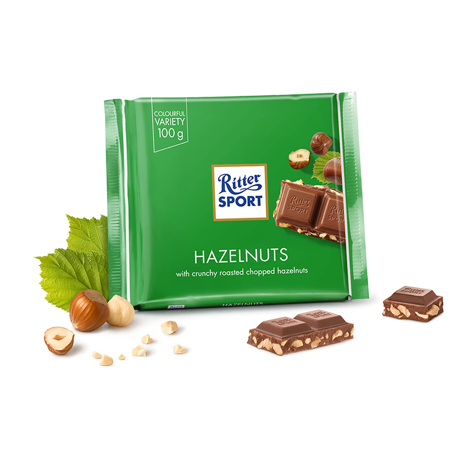 Buy Ritter Sport Hazelnuts Milk Chocolate 100g ( Pack of 2) Ritter Sport Chocolates in colorful