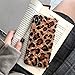 J.west Compatible with Xs, Luxury Sparkle Bling Translucent Leopard Print Soft Silicone Phone Case Cover for Girls Women Flex Slim Design Pattern Drop Protective Case