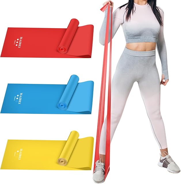 Resistance Bands Set Stretch Band Elastic Exercise Bands for Physical Therapy Tension Band Recovery Band Workout Bands for Strenght Training Pilates Yoga Arms Upper Body and Shoulders 4.9 FT