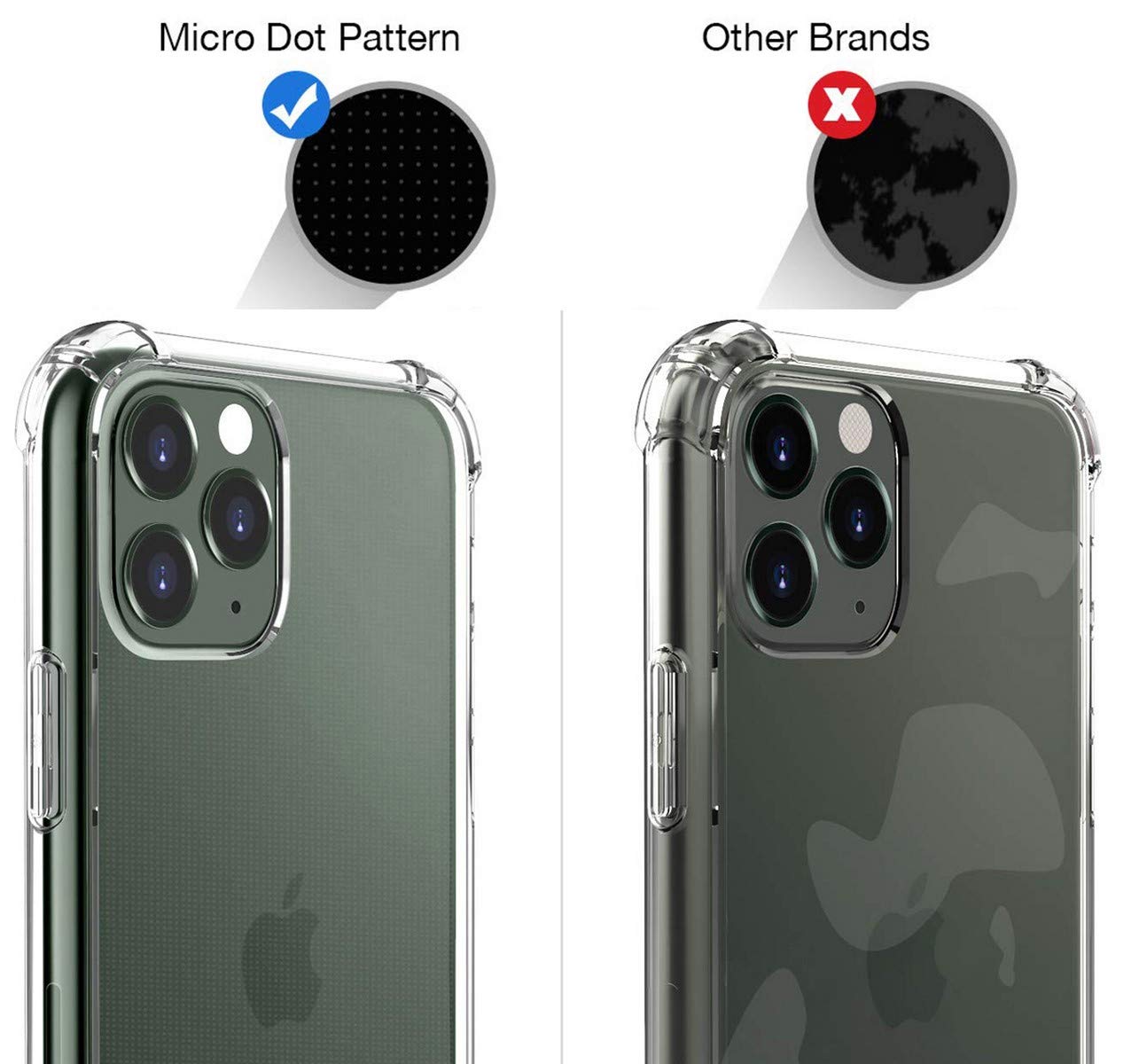 Fodera Gel TPU Anti-Shock Trasparente Per Iphone 11 Pro Max (6.5