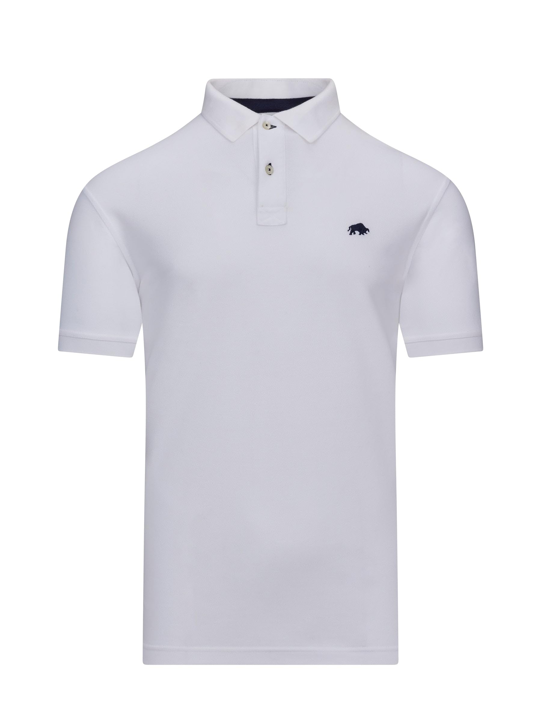 Raging Bull Men's Polo Shirt - Cotton - White - XL