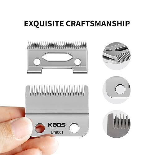 Miniatura 4 de KBDS Cuchillas de repuesto para cortaúpers, pieza de cuchilla de precisión de 2 agujeros compatible con Wahl Magic ClipSuper