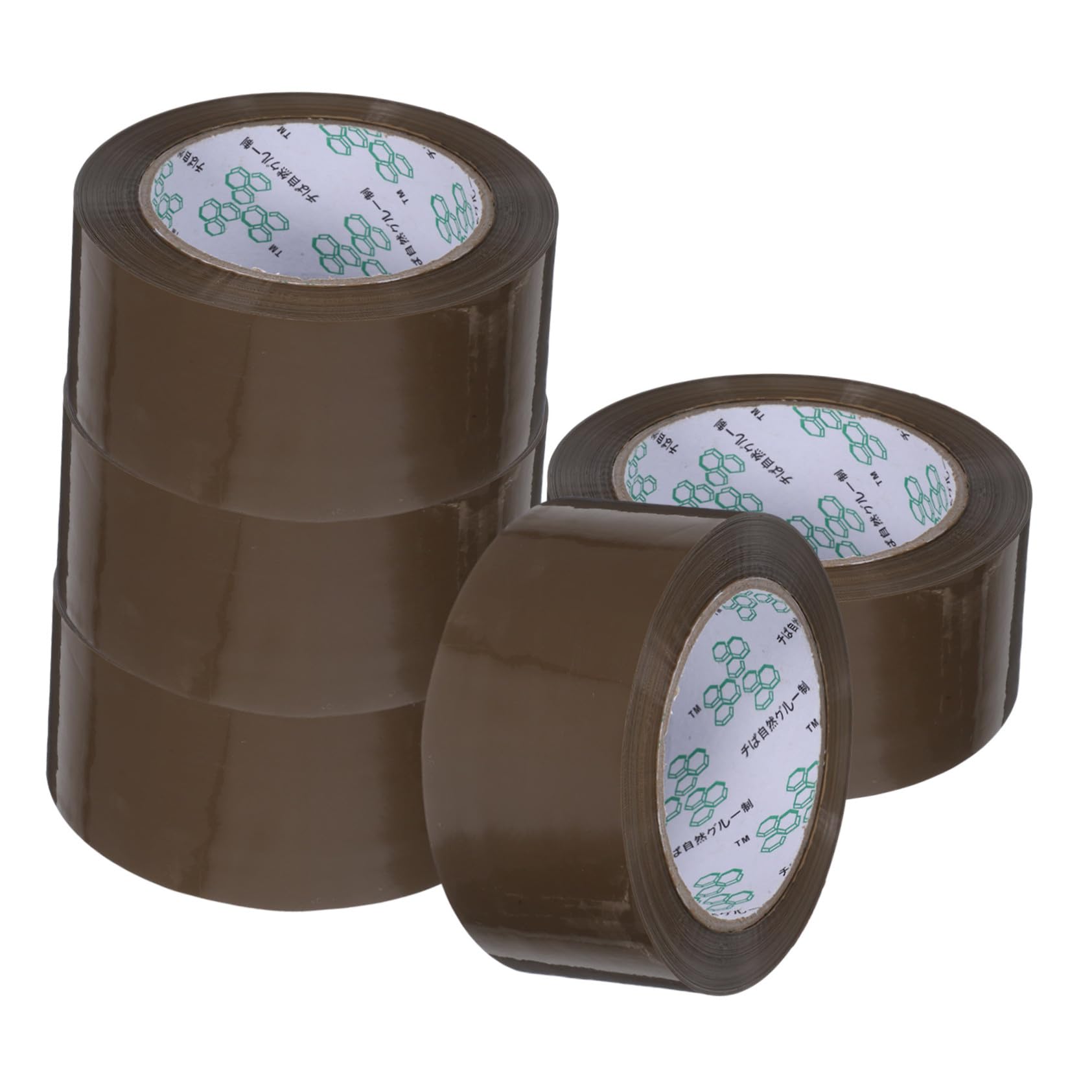 5 Rollen Starkes Packband Braunes Klebeband mit Hoher Klebkraft für Versand Umzug Industrie Büro und Haushalt Vielseitiges Verpackungsband für Sicheres Abdichten