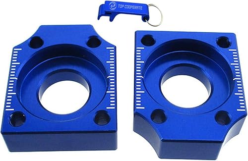 TC-Motor CNC Aluminio 0.591in Cadena Eje Tensor Ajustador Bloques Para Pit Dirt Bike Moto Motocross Motard