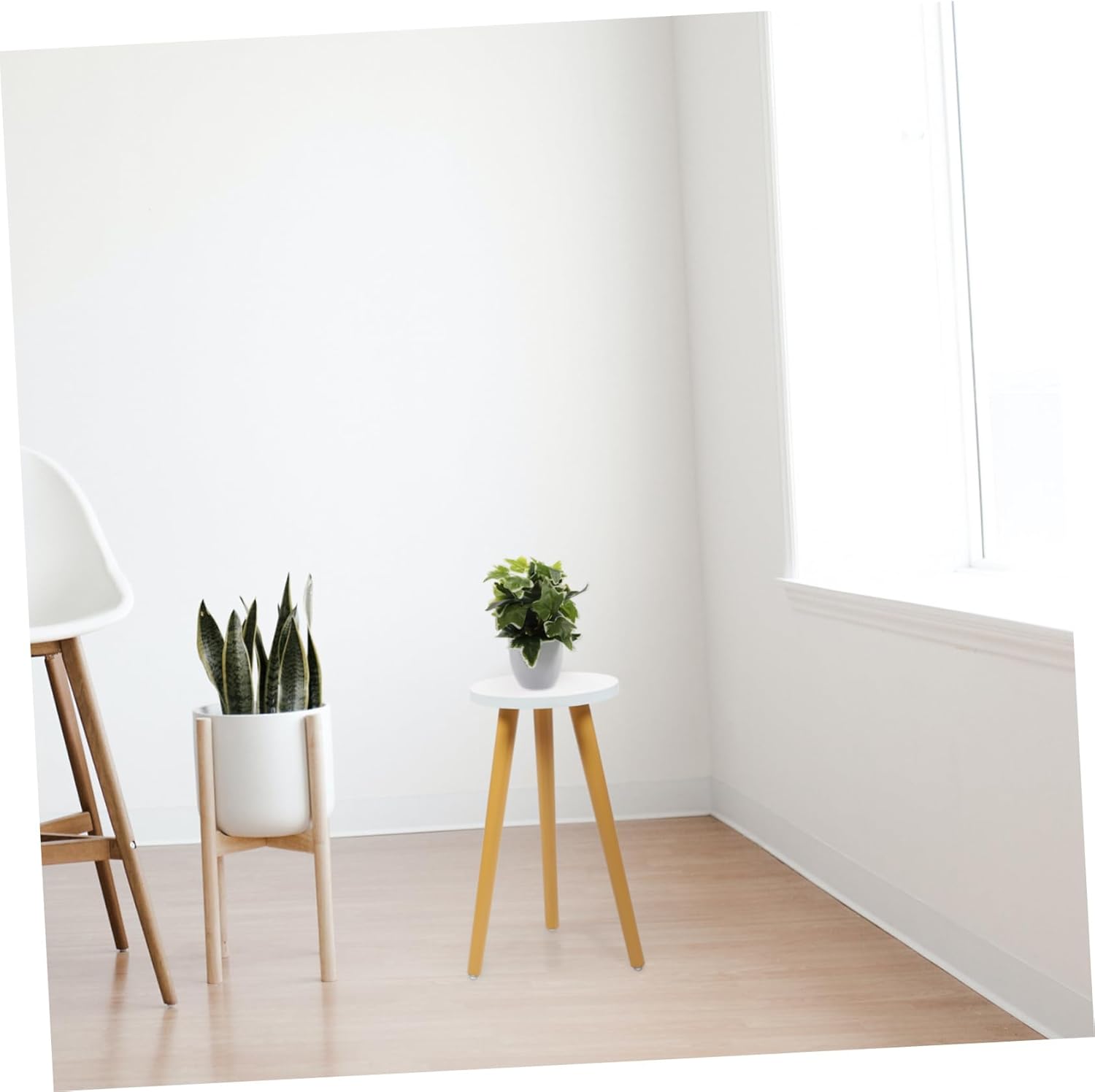 SUPVOX 1Pc Wood Plant Stand Simple Display Base for Use for Balcony Room Garden Durable and Stylish Storage Rack for Flowerpots and Vases Natural Wood