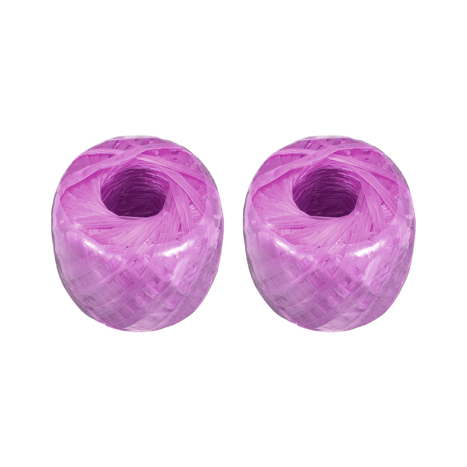 Rebower Polyester Nylon Rope [for Household Bundled Packing DIY]-100m/328ft / 2Roll Plastic,Purple