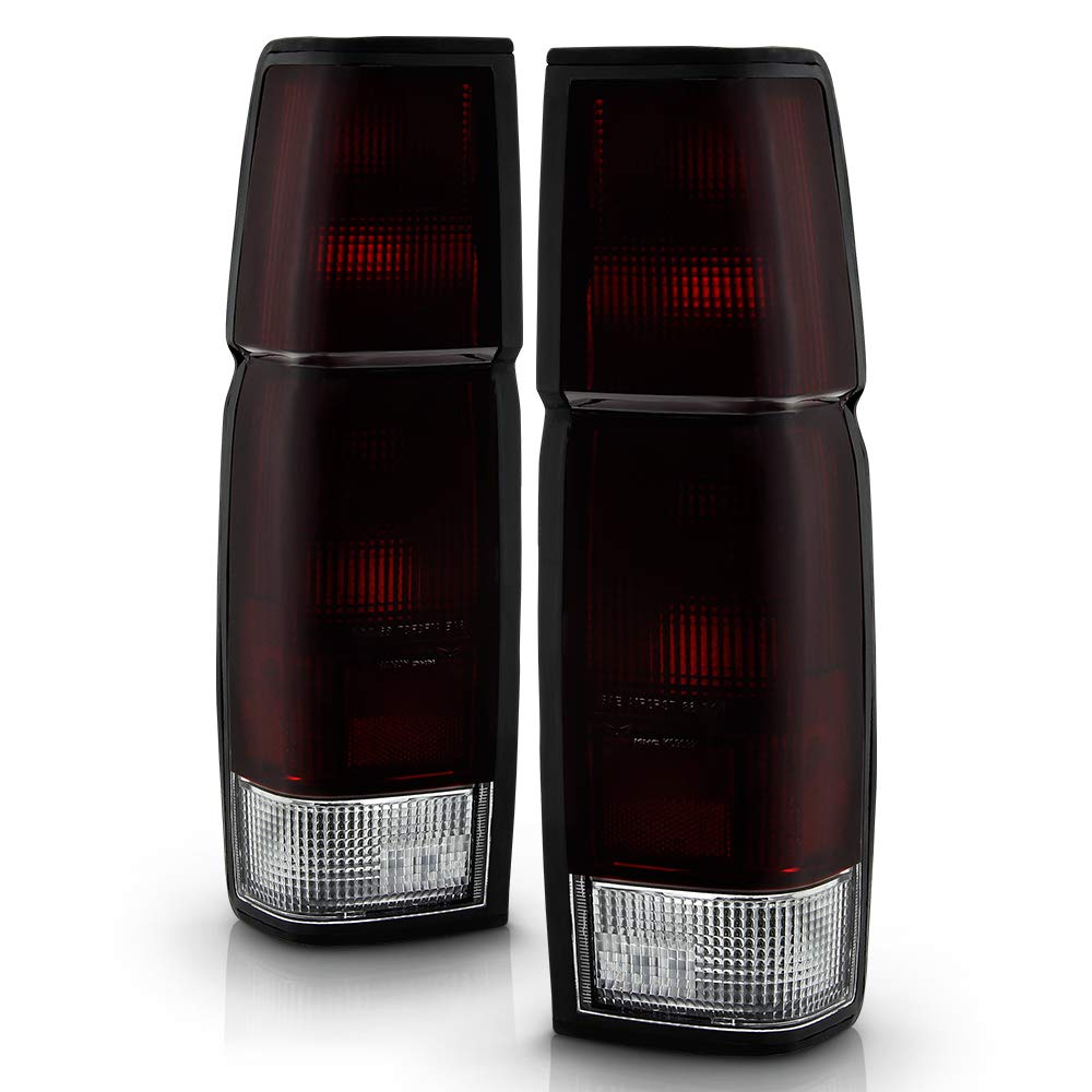 ACANII - For 1986-1997 Nissan D21 Hardbody Pickup Red Smoked Tail Lights Brake Lamps wBulbHarness Assembly LeftRight product thumbnail 2