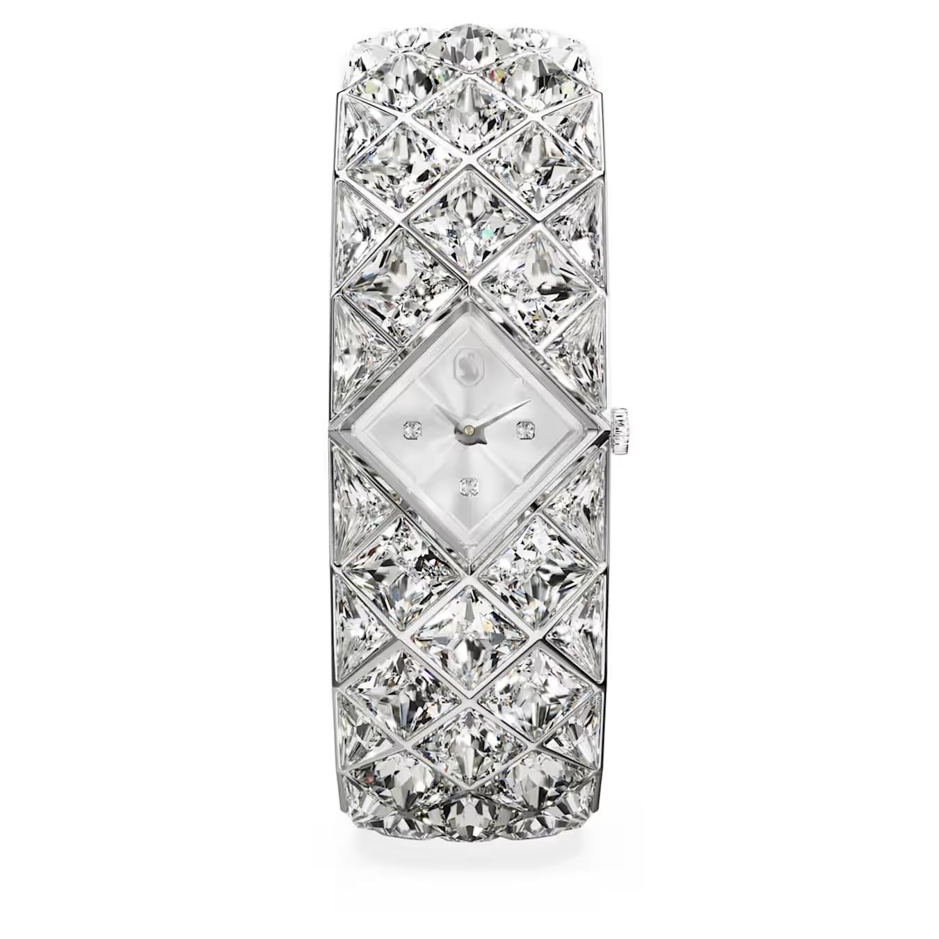 Swarovski Curiosa bransoletka kryształowa 572, srebrny odcień, stal nierdzewna, srebrna, klasyczna