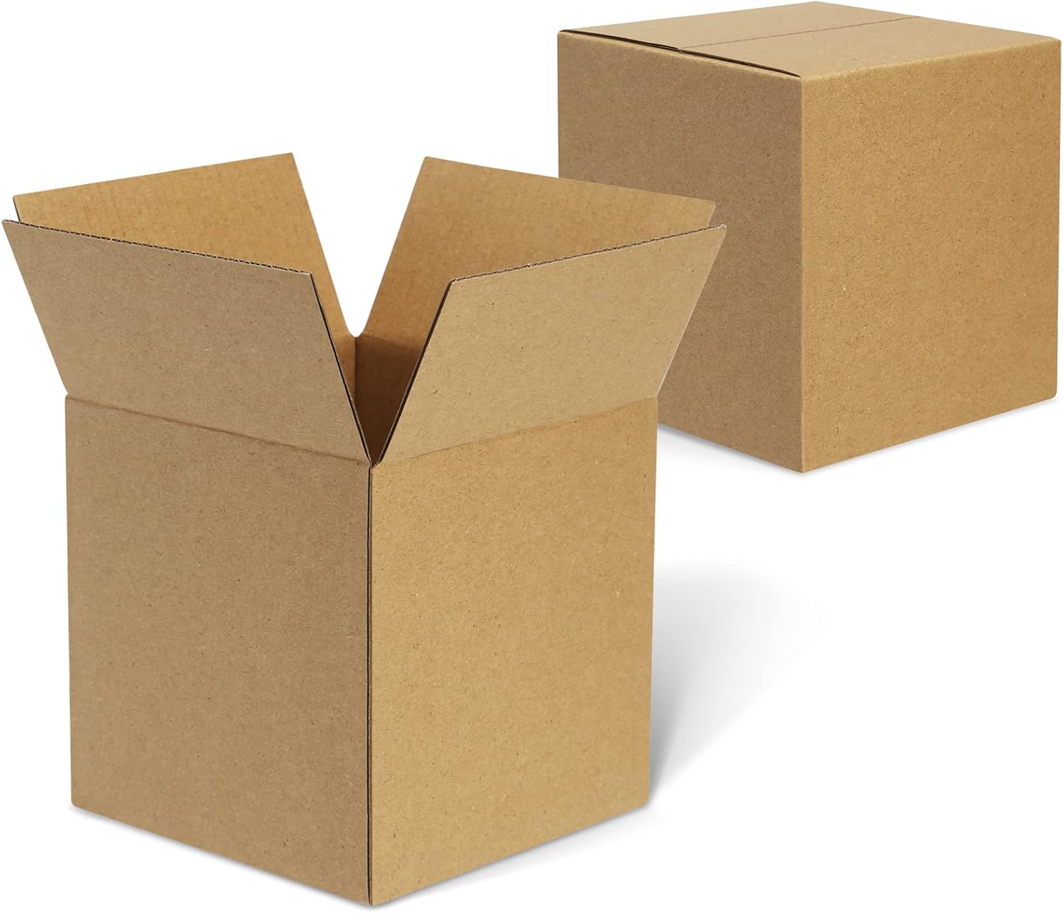 UCGOU 5x5x5 Inches Shipping Boxes 25 Pack Brown Corrugated