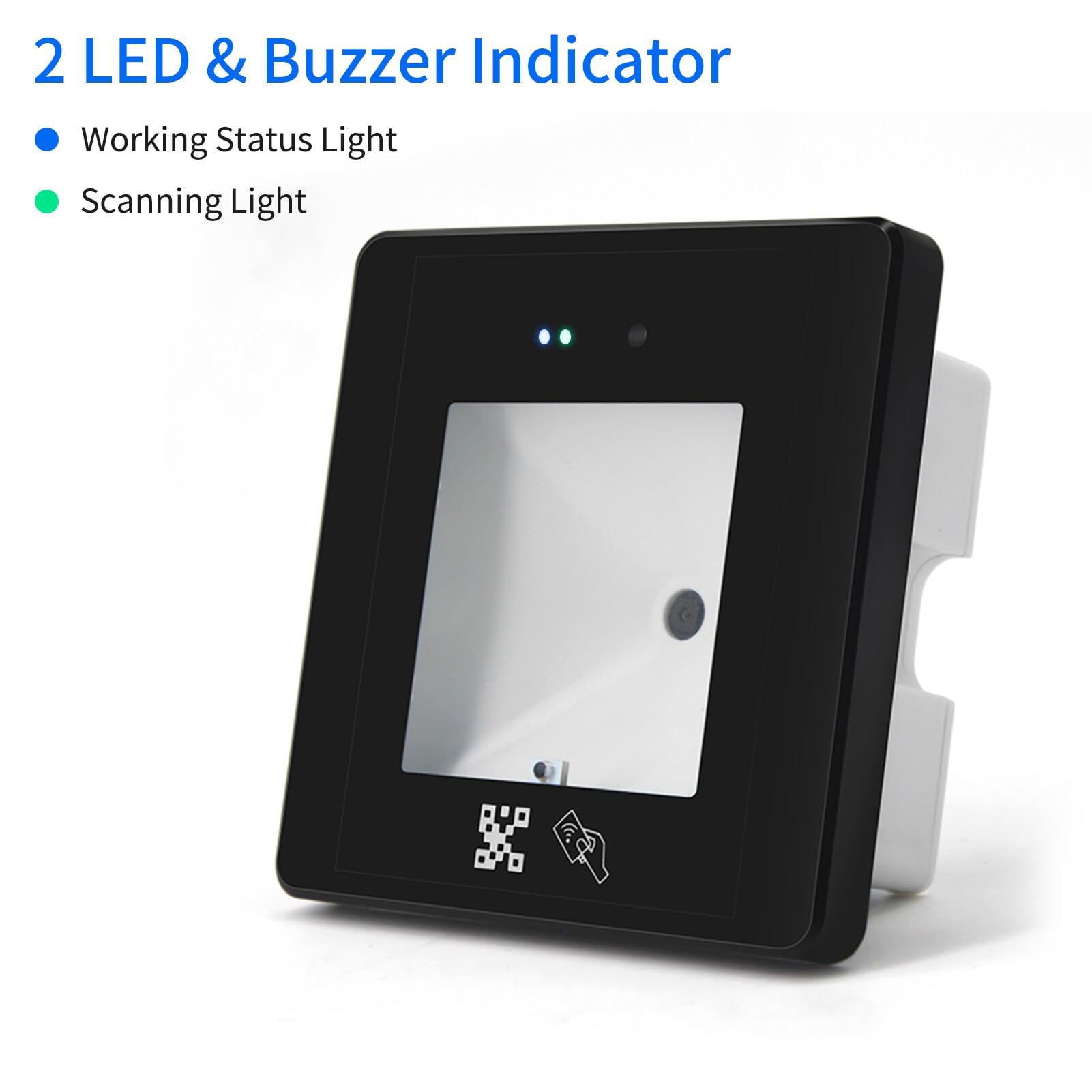 Lettore di codici a barre integrato Modulo di scansione cablato Lettore di schede RFID Codice a barre ad alta velocità Connessione USB per codice QR 1D 2D per supermercato Magazzino Negozio al