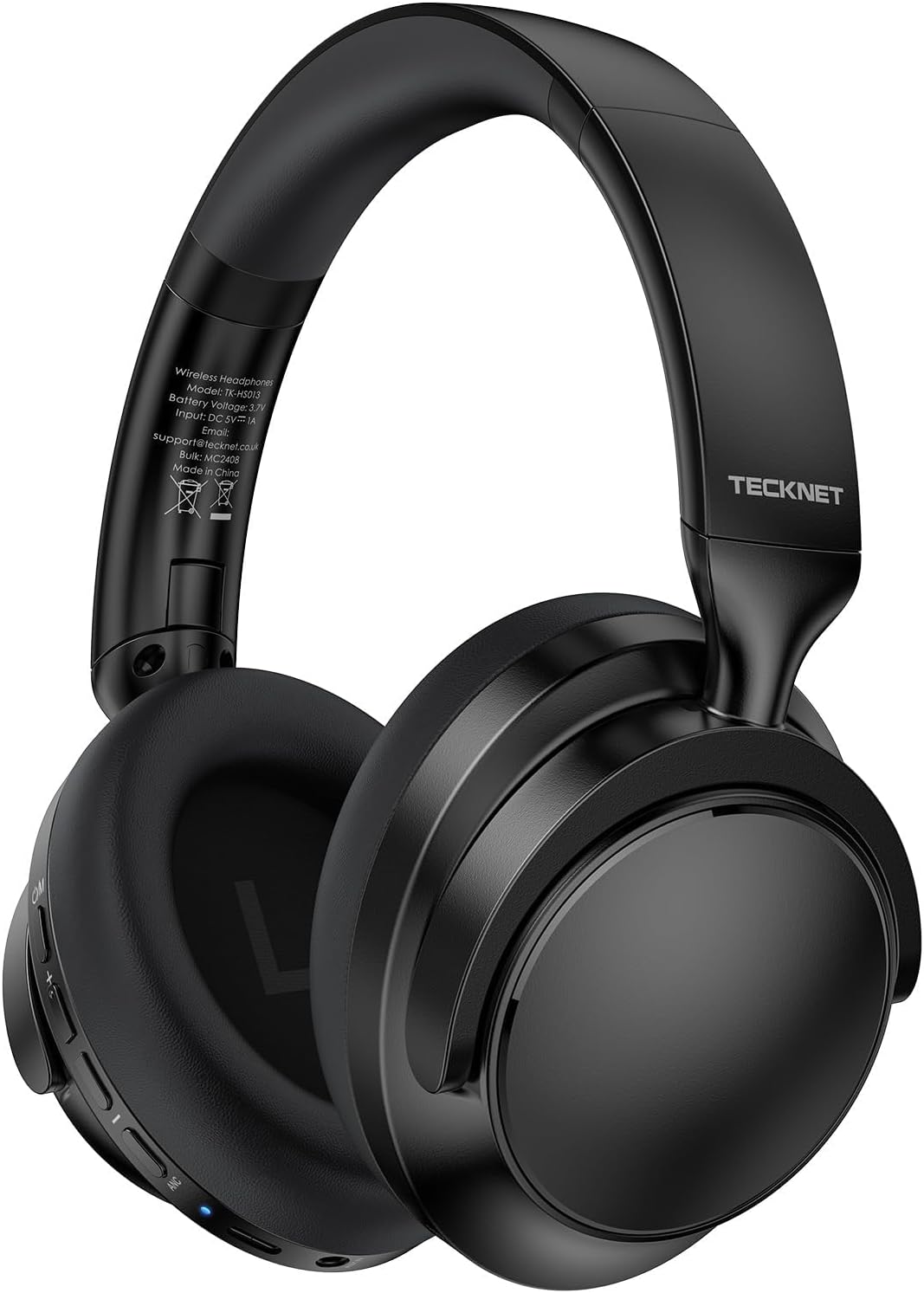 TECKNET Noise Cancelling Headphones Wireless & Wired, 70H Playtime Bluetooth Headphones Wireless Over Ear Built-in Mic, 3.5mm Cable Dual Connection Foldable Headset Comfort for Home Office Travel TECKNET Noise Cancelling Headphones Wireless & Wired, 70H Playtime Bluetooth Headphones Wireless Over Ear Built-in Mic, 3.5mm Cable Dual Connection Foldable Headset Comfort for Home Office Travel
