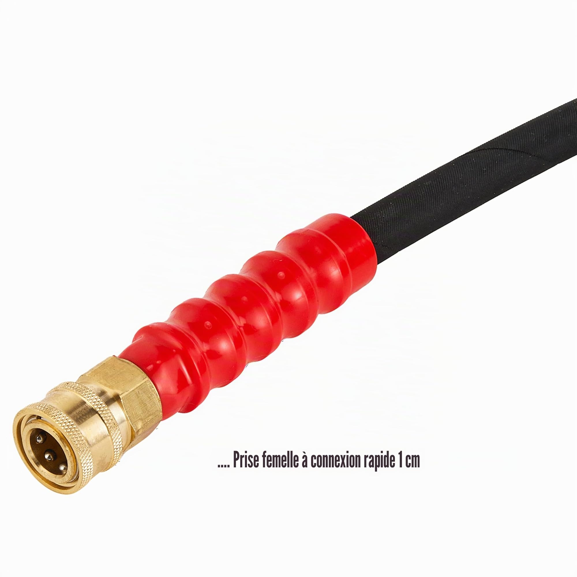 Tool Daily Tuyau Haute Pression 15 m avec Raccord Rapide 3/8", 280 bar | Tuyau Flexible Tressé en Fil Haute Résistance pour Nettoyeur Haute Pression, Anti-Vrille
