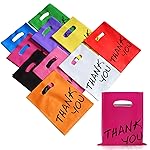 VieFantaisie Goodie Bags, 100 PCS 6 x 8 Party Favor Bags, Thank You Bags, Small Gift Bags for Kids, Merchandise Bags for Small Business, Goody Bags for Weddings, Christmas, Halloween, Craft,10 Color