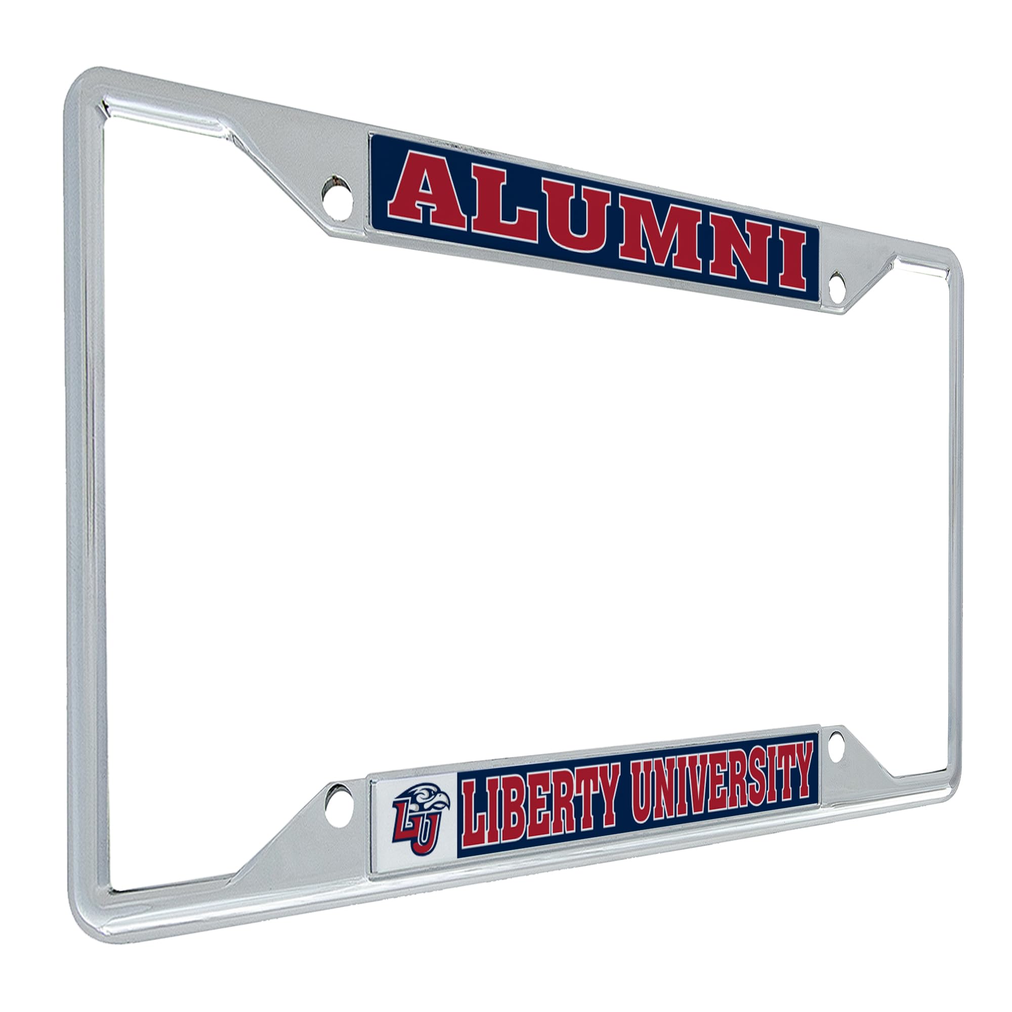 Desert Cactus Liberty University Car Accessories Flames Metal License Plate Frame and Tag Holder for Front or Rear of Car (Alumni)