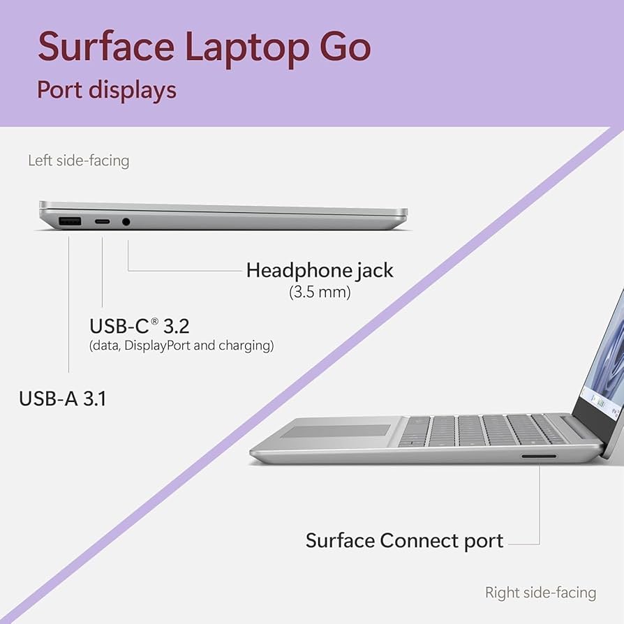 Amazon.com: Microsoft Surface Laptop Go 1 Laptop Touch