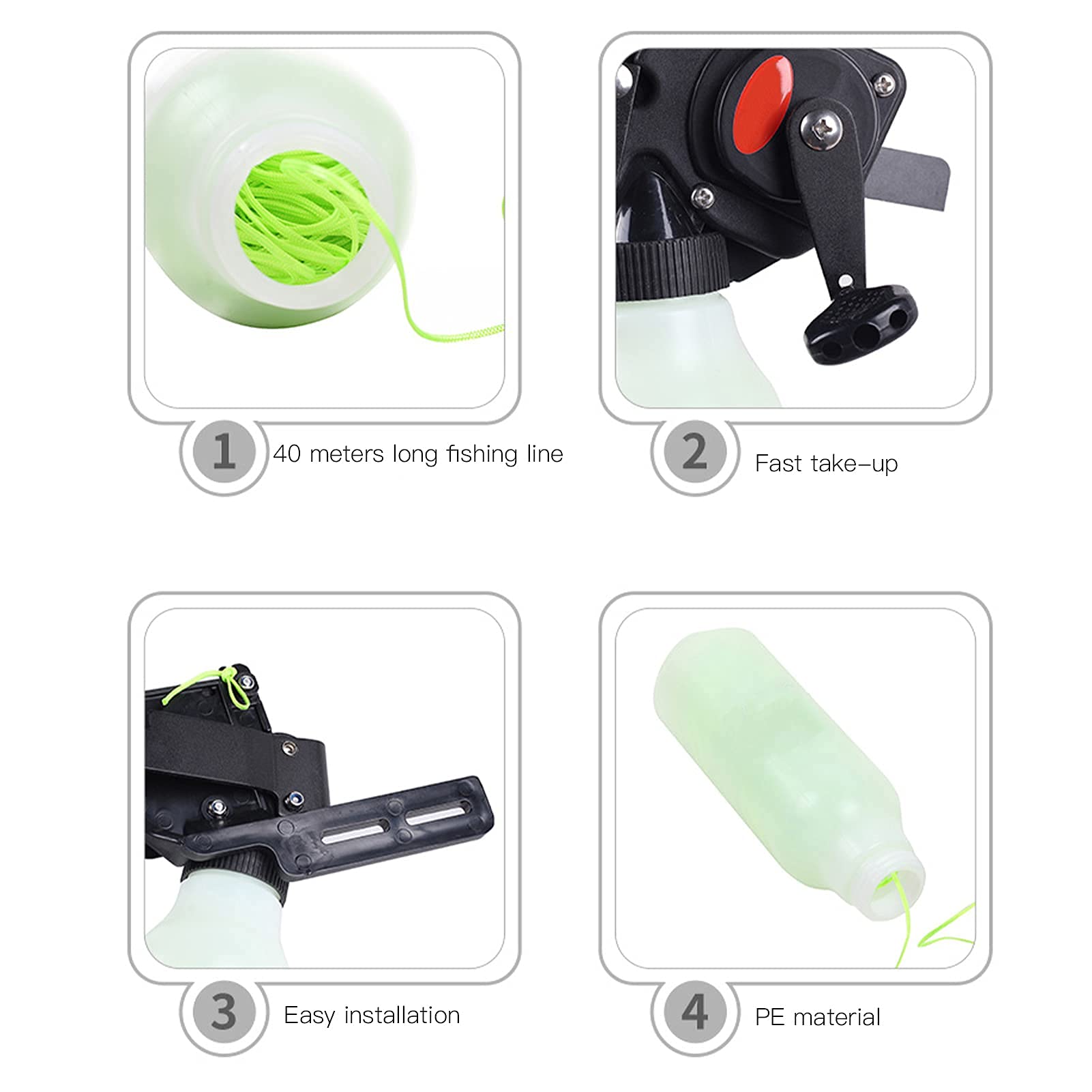 VGEBY Bowfishing Retriever Pro Reel Spincast Reel für Fischjagd Turnierschießen Reel Sportinggoods Andere Angelgeräte Und Zubehör
