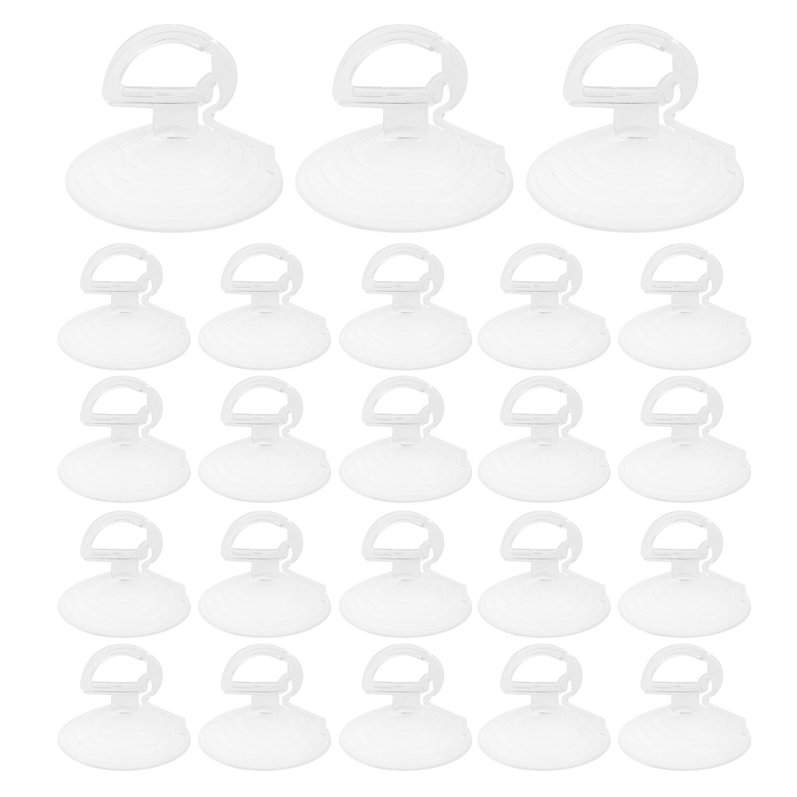 PRETYZOOM 400 Ventosas Transparentes para Parasol de Parabrisas de Coche 3,5 Cm con Anilla de Succión Resistente al Calor, Accesorio para Interior de Vehículo y Ventana,