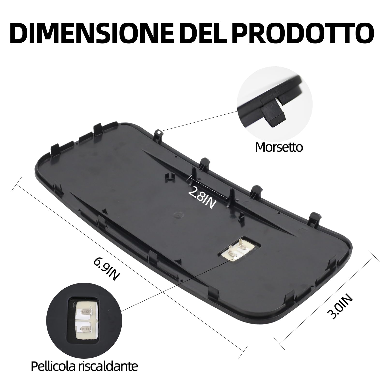 Specchietto retrovisore riscaldato sinistro e destro, adatto per Mercedes Benz Atego Specchietto esterno di ricambio