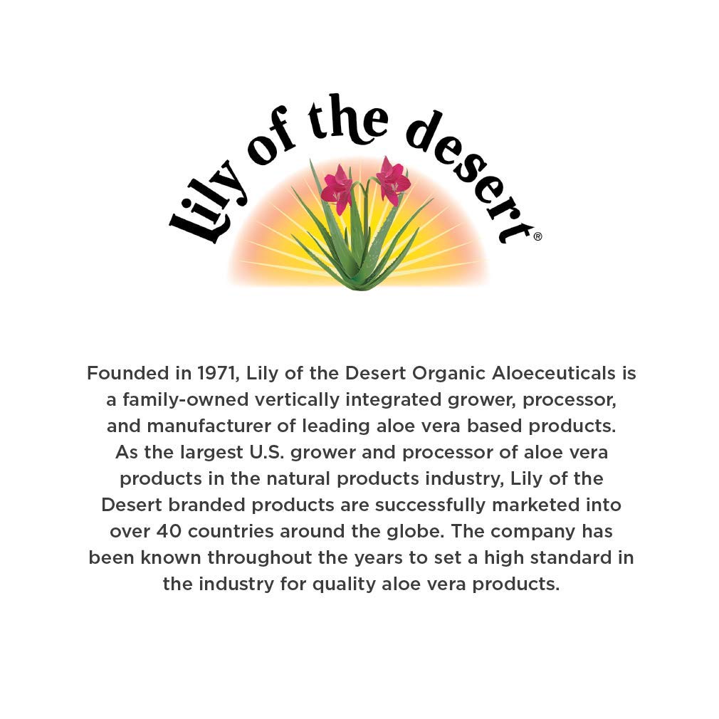 Lily of the Desert Aloe Vera Juice, Whole Leaf, 128 Fluid Ounce : Health & Household