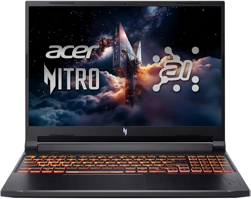Acer Nitro V 16 AI ANV16-42-R96P, Notebook Gamer, AMD Ryzen 7 260, RTX 5050 8GB, 16GB RAM DDR5, SSD 512GB, Tela IPS 15.6" WUXGA 180Hz, Windows 11, Preto Shale