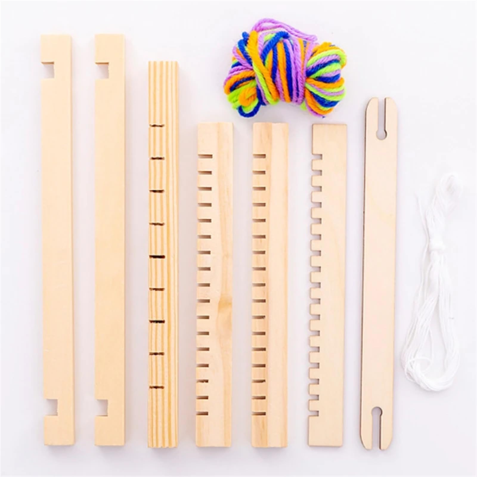 SparklWLeaf Weaving Loom DIY Wooden Loom Knitting Machine Weaving Frame Knitted Wool Handcraft Household Tools