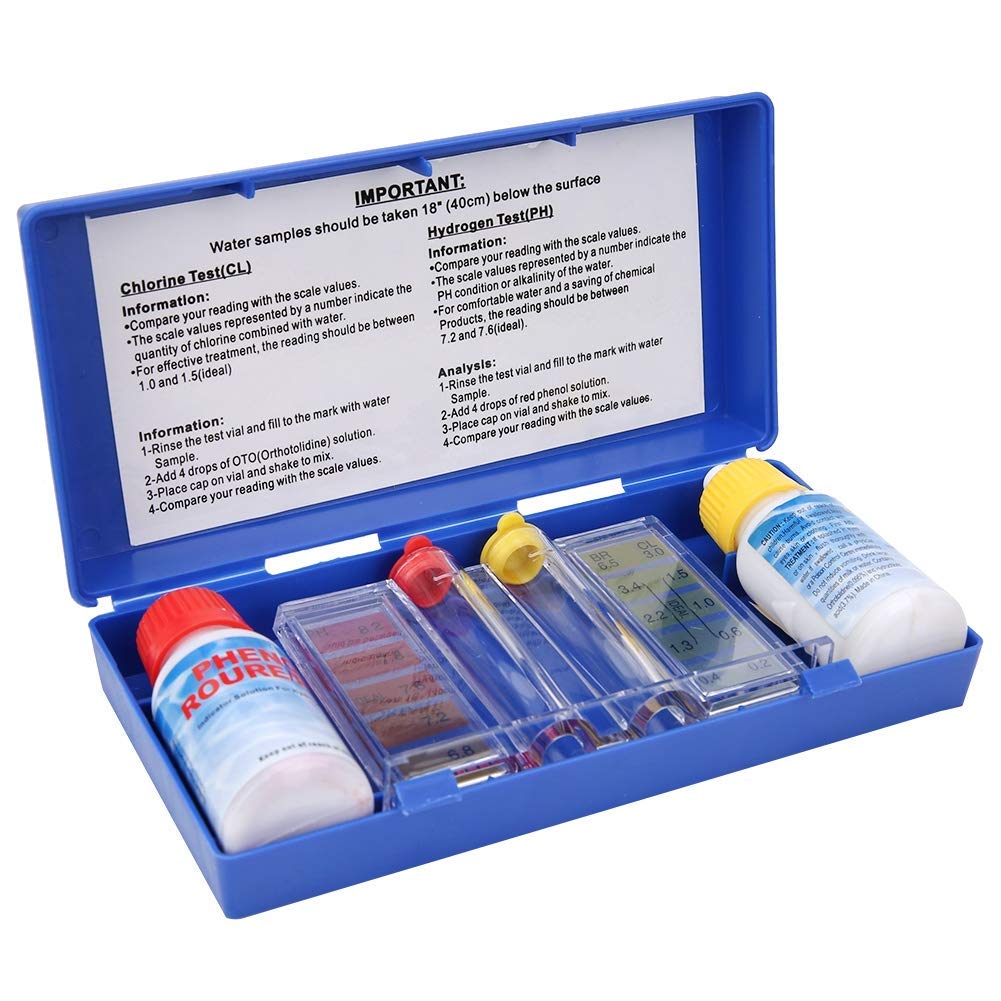 Spilled Pool Test Kit Buy 2-Way Pool Water Quality Testing Kit Standard Dual Test Kit ...