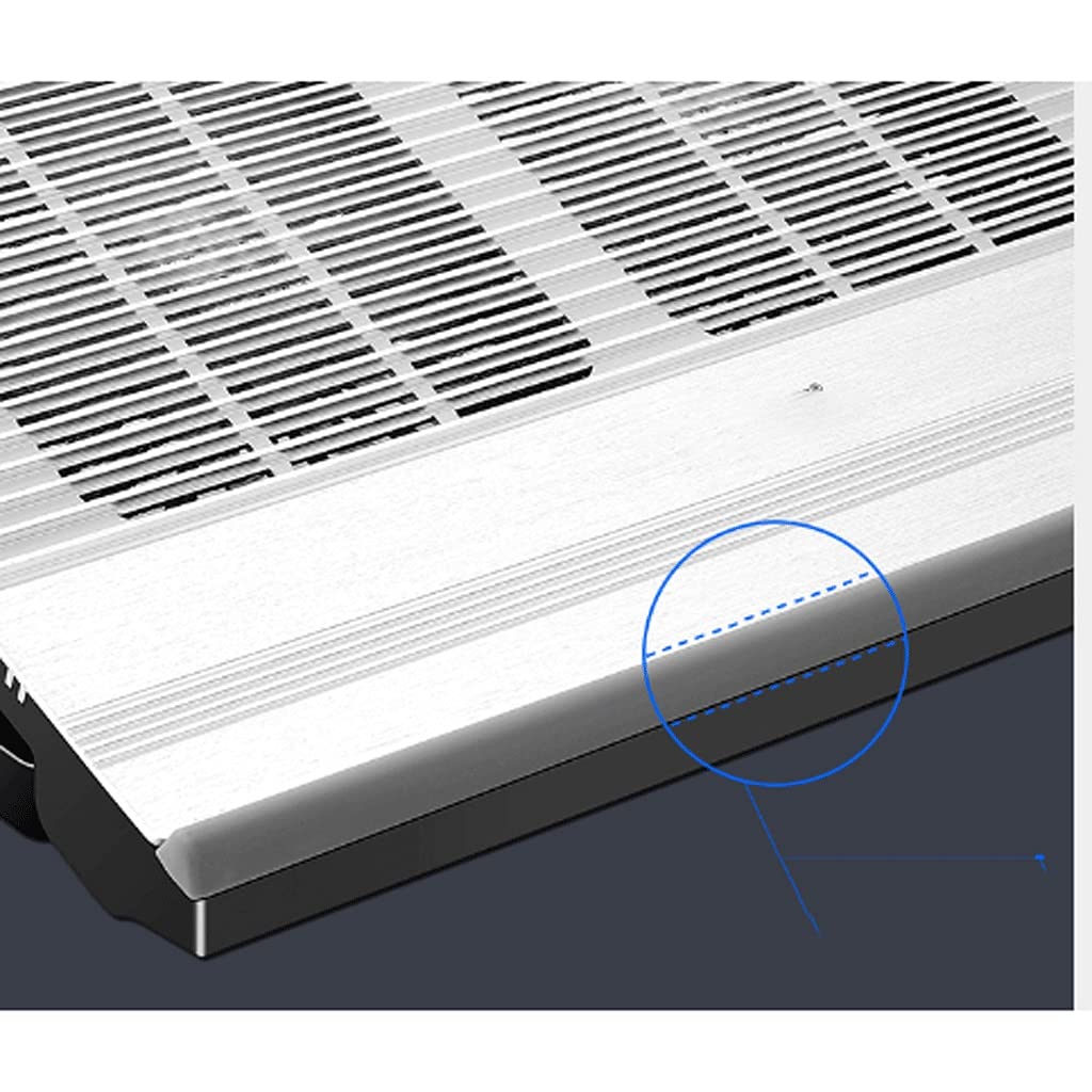 Laptop Cooling Pad, LED Lüfter, Vierwege, LCD Display Controller, Netzteil, Bis zu 17, Anti Rutsch Matte, Schwarzes Gitter