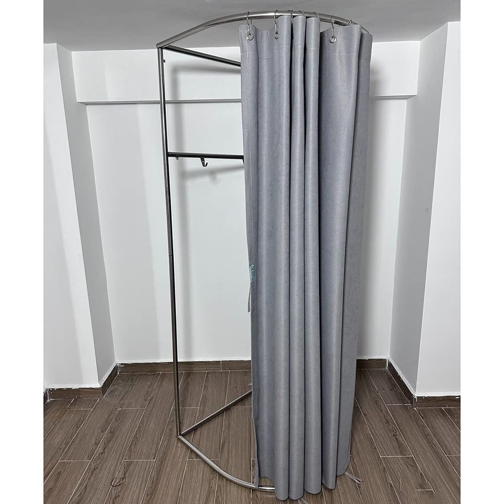 Cabine d'essayage gain de place pour magasin de vêtements, vestiaire mobile occultant