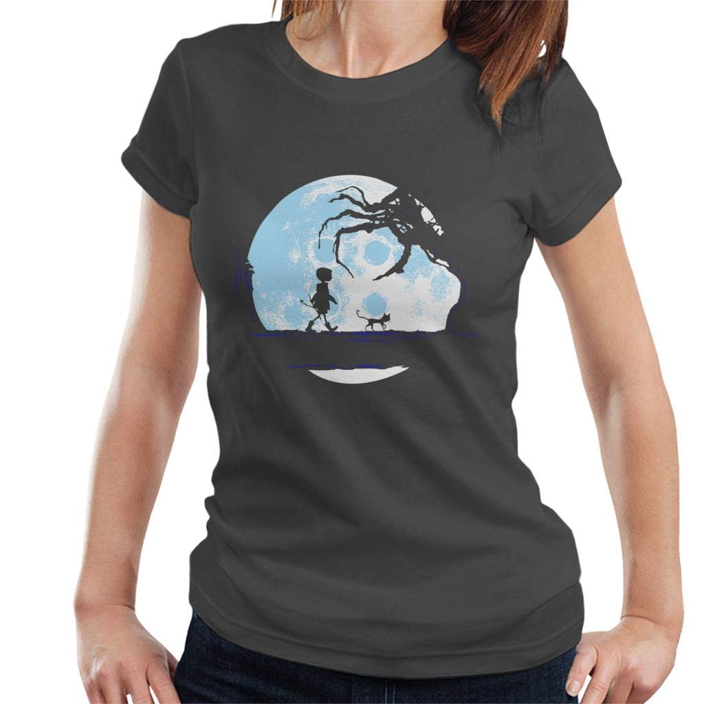 Cloud City 7 Perfect Moonwalk Coraline Women's T-Shirt Charcoal