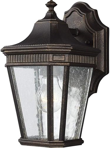 Miniatura 8 de Feiss Lighting-Cotswold Lane - Lámpara de pared para exteriores de aluminio tradicional aprobada para lugares húmedos en estilo tradicional - 9.5
