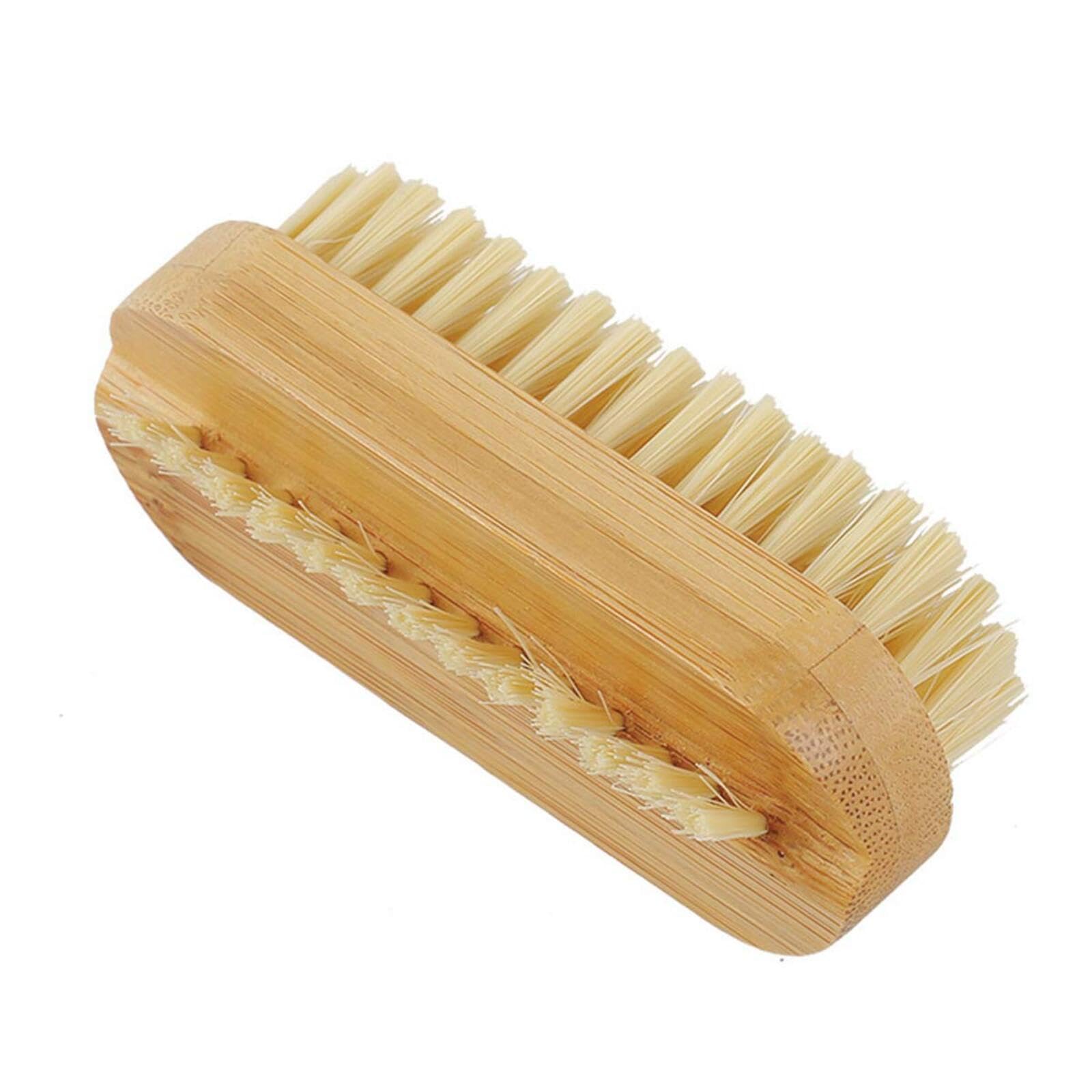 CVNRCLP Bamboo Nail Brush Set, 2-Piece Double-Sided Cleaning Brushes for Fingernails and Toenails - Image 4