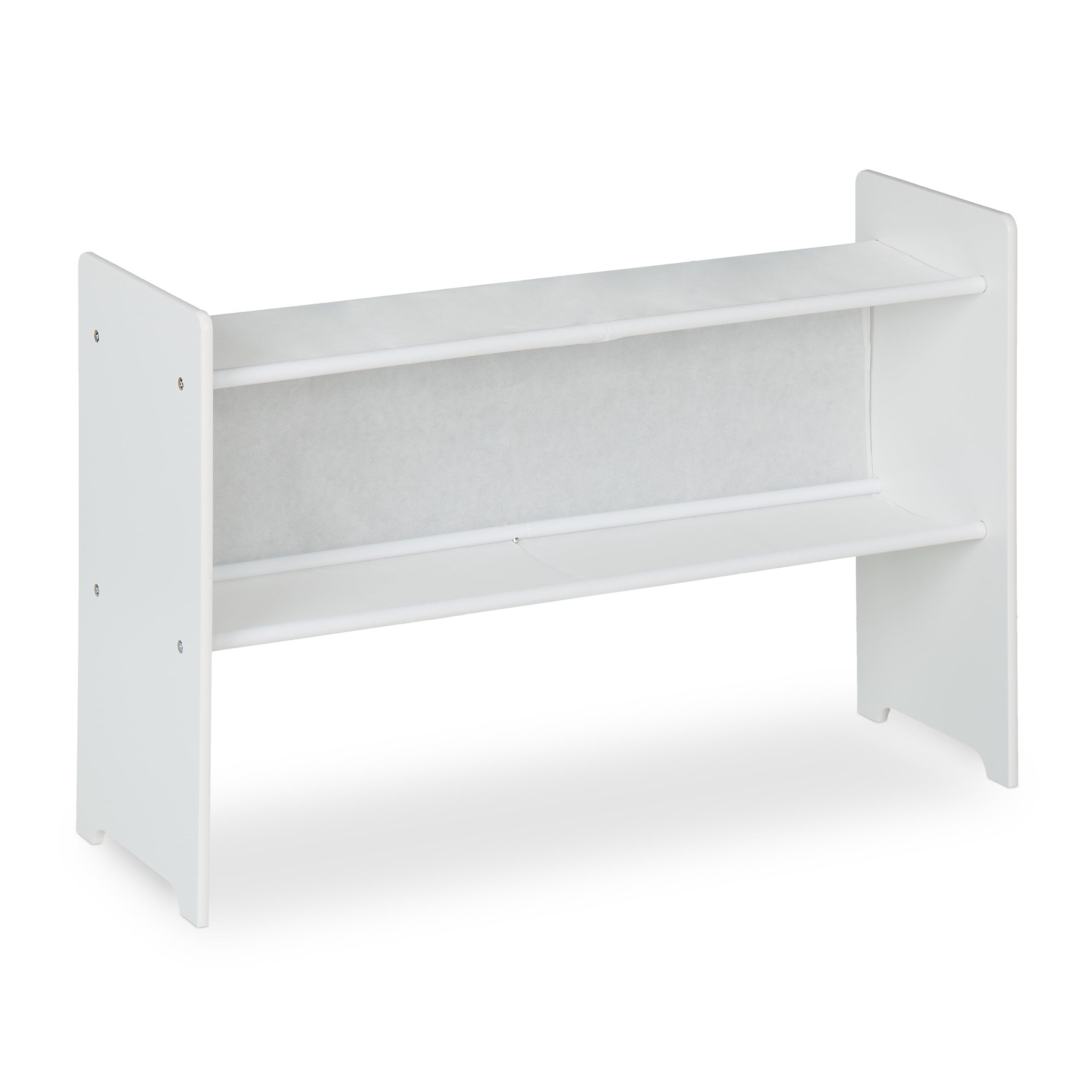 Scaffale Componibile Cameretta Bambini | Con 2 Appendiabiti E Disegni Animali | Rosa, 145x110x37 Cm