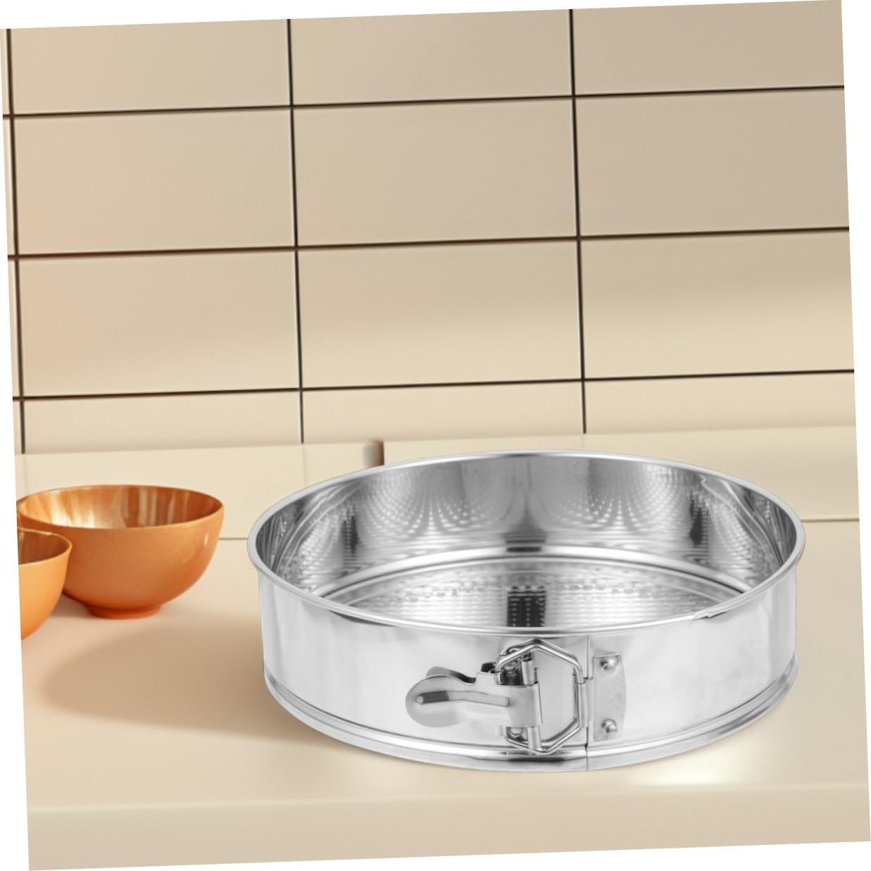 Stainless Steel Springform Cake Pan 9 Inch with Locking Clamp Removable Bottom for Cheesecake Baking Supplies Kitchen Bakeware