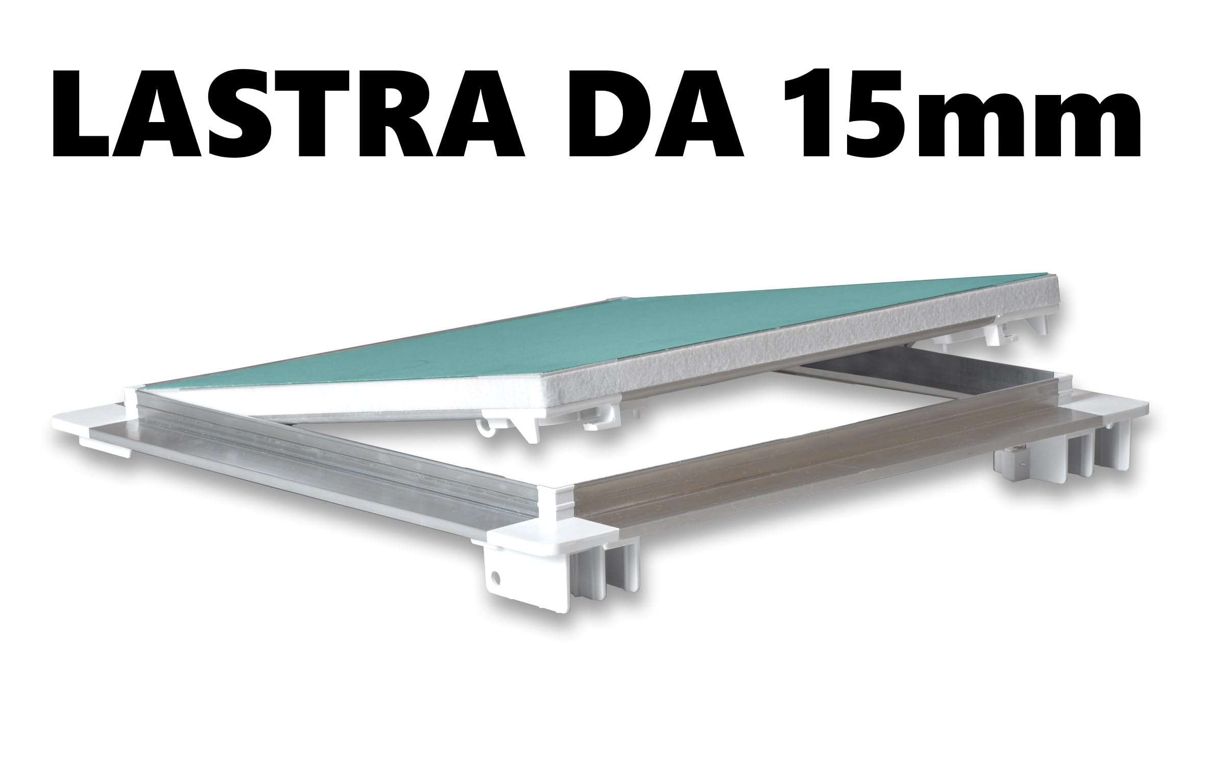Trampilla de pladur para inspección de falso techo DORIKA PLACA 15 mm - 1 PZ - 50 x 60 cm Marco de aluminio natural remachado - Junta y puerta de cartón yeso NAMCP04087QBDU