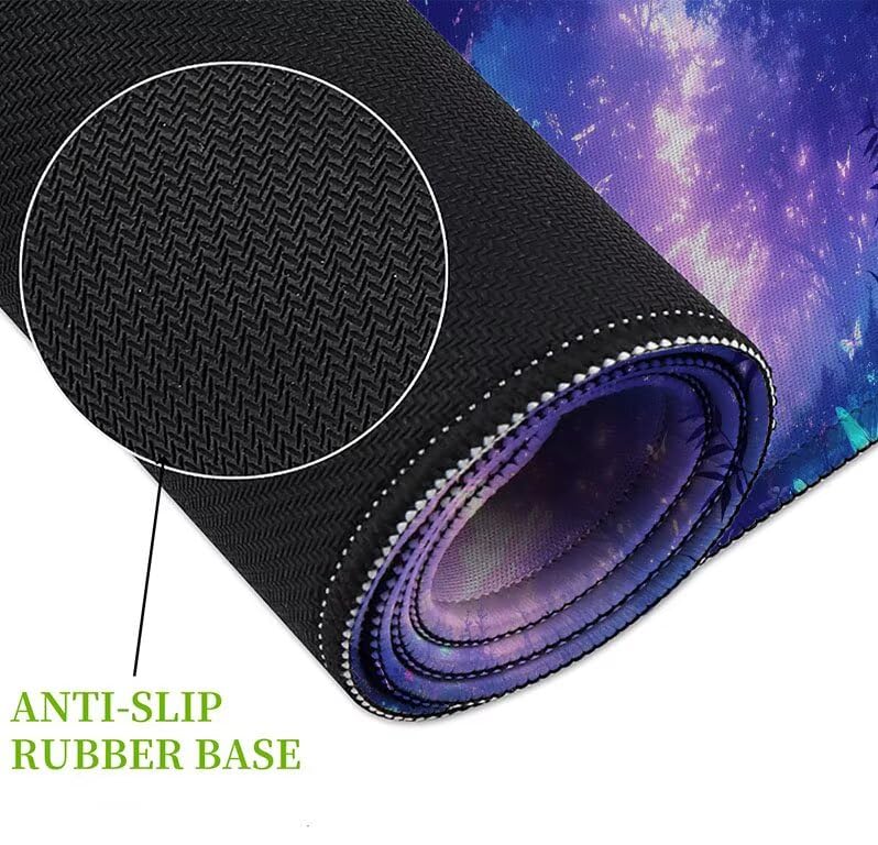 Tapis de souris XXL 900x400mm motif forêt pour gamer et bureau - 5