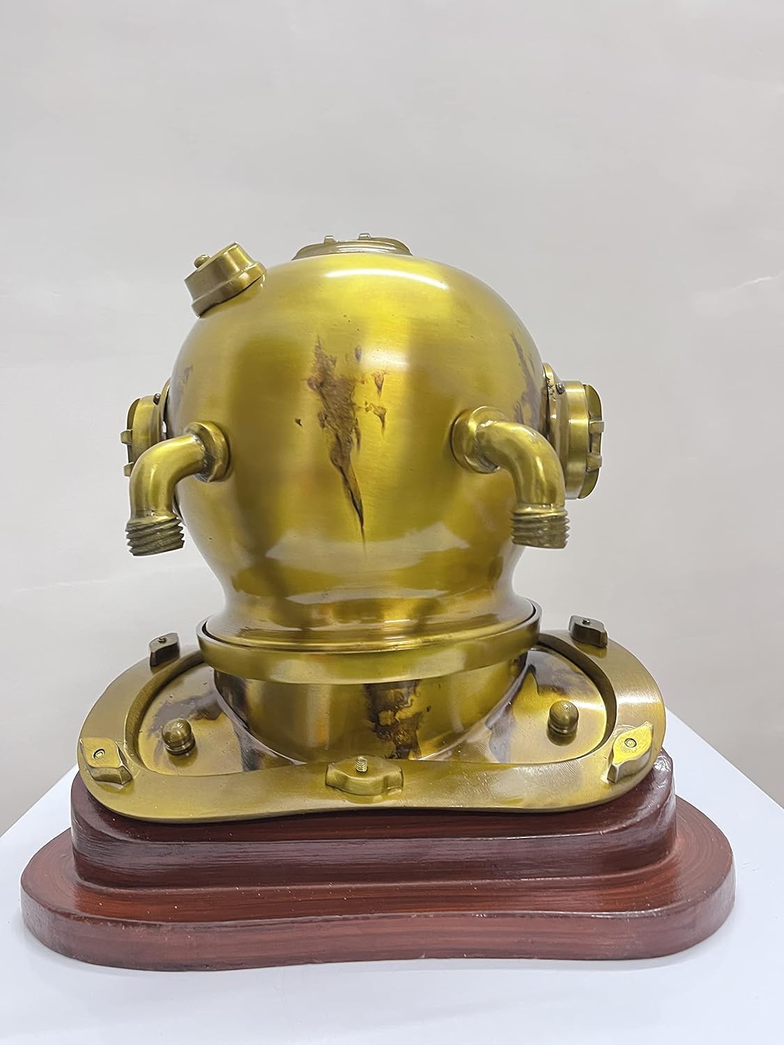 Antique Marine Mini Diving Helmet Divers Replica Mark Us Navy Vintage Home Decor Gifts with Base