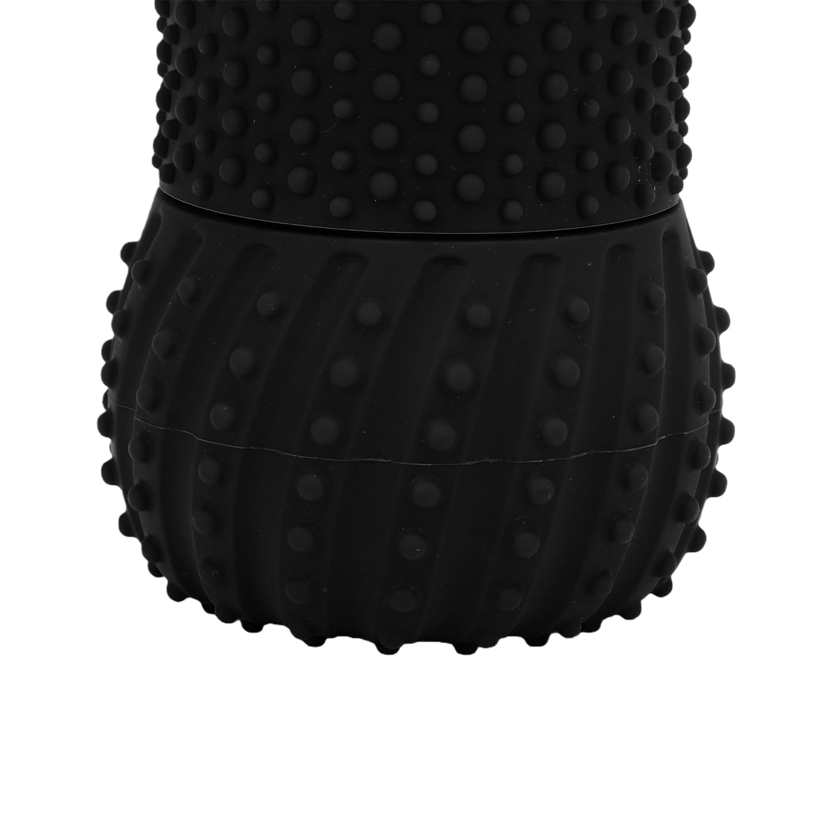 Zerodis Bola de Masaje Eléctrica de maní, Rodillo de Bola de Yoga Recargable con de Sonido Incorporado, para Masaje de Tejido Profundo y Liberación Miofascial (BLACK)