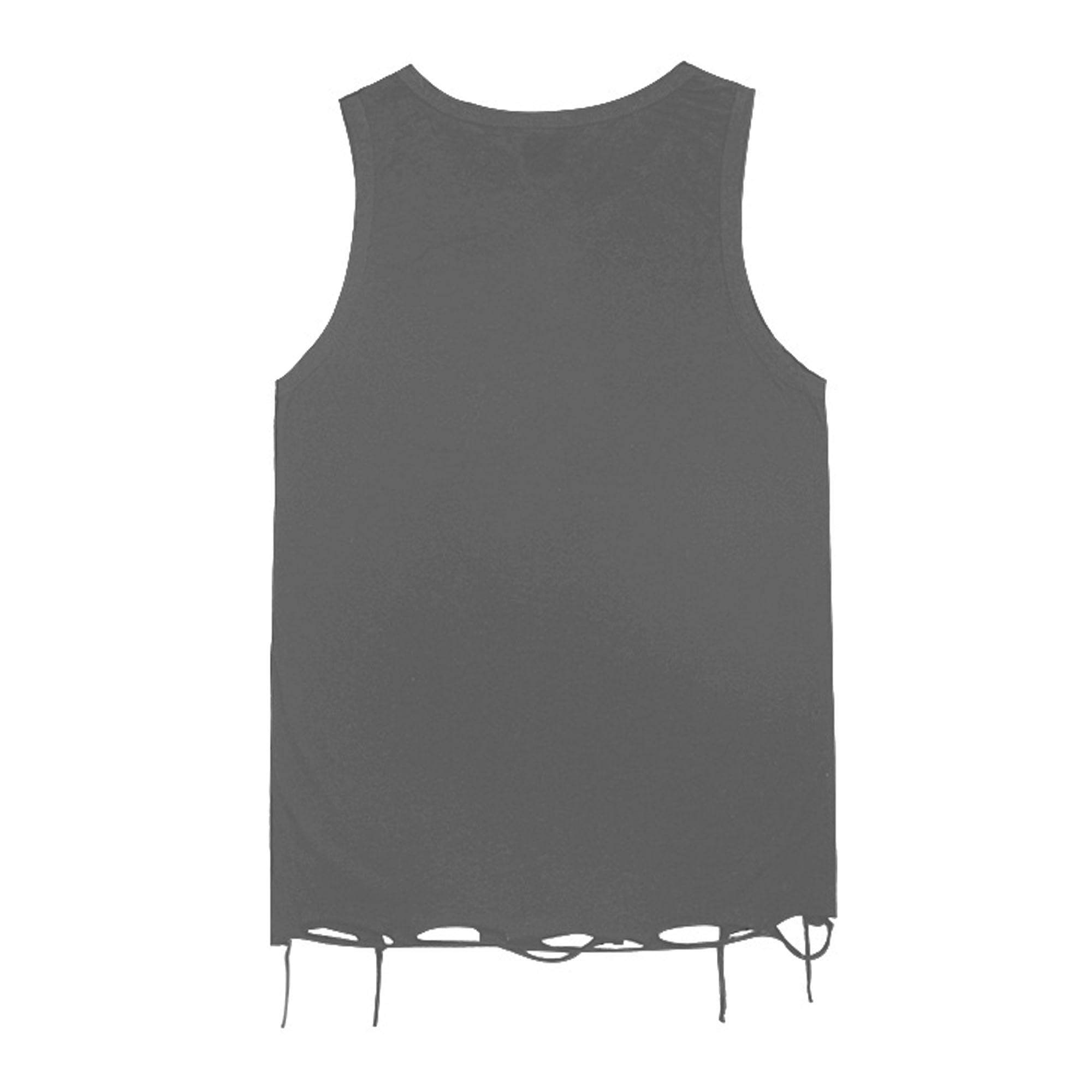 Męskie podarte otwory topy bez rękawów męska lekka podarta koszula bez rękawów streetwear tank top dla mężczyzn