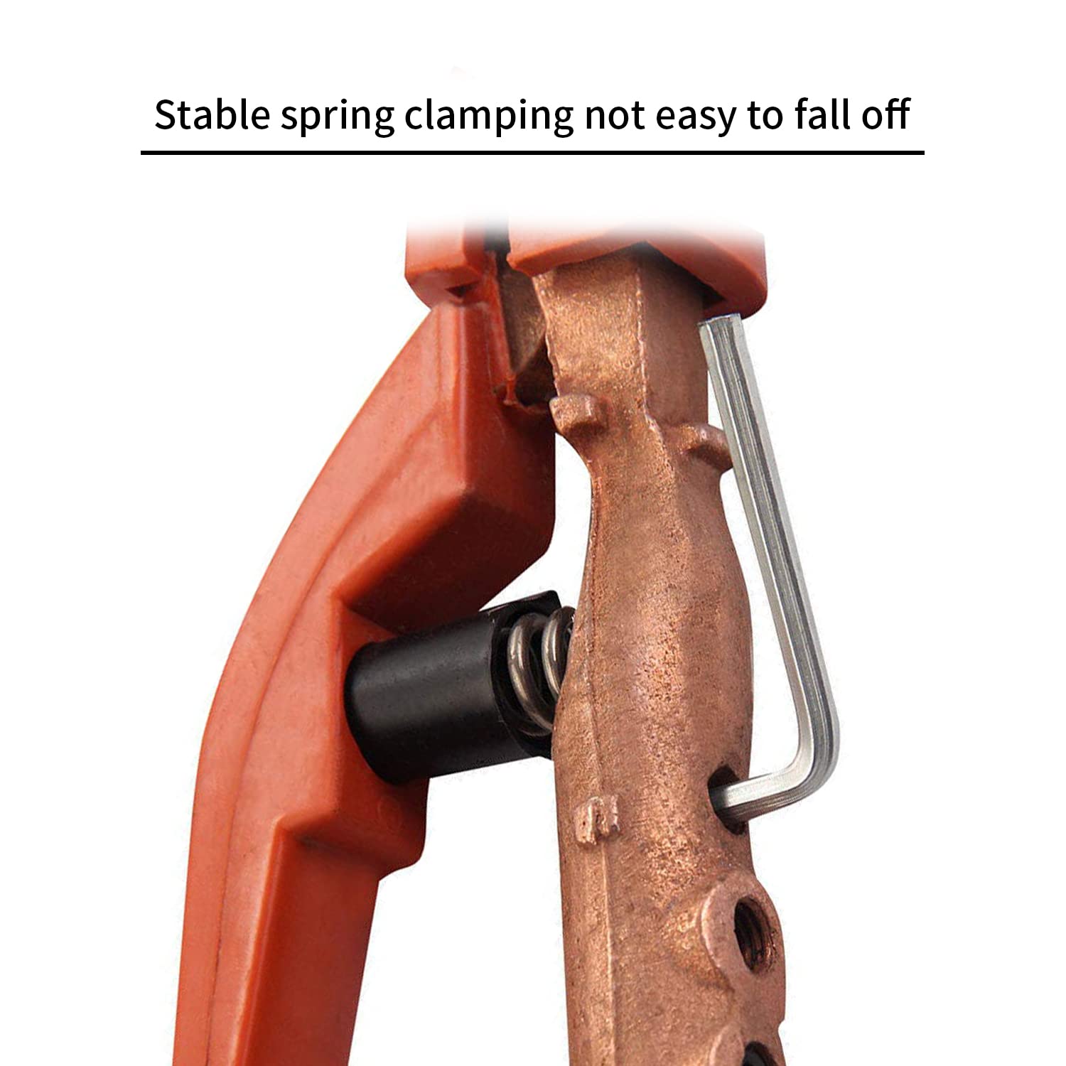 300A Electrode Holder – Heavy-Duty Copper Jaw Welding Clamp, Ergonomic Insulated Handle, Anti-Slip, For SMAW Stick Welding – Includes Hex Keys & Cable Washers