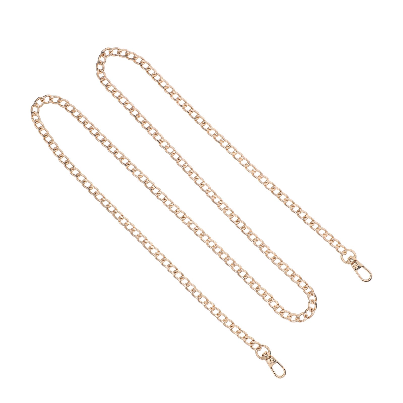 Beavorty Cadena de Repuesto Dorada para Bolso de Mano 120 Cm 8 Piezas Correa de Cadena de Metal para Bolso de Hombro y Mochila Accesorio Decorativo para Reparación y